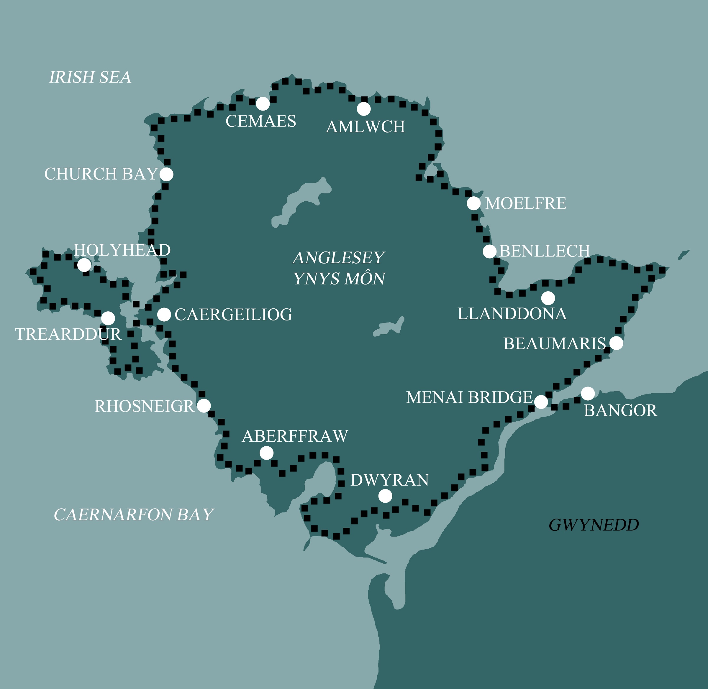 Isle Of Anglesey Coastal Path Walk In 2026 27 Mickledore Travel Anglesey Map1 