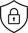 Secure checkout icon representing encrypted payments and protected customer information at Microdose Bros.