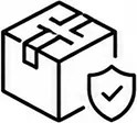 Discreet packaging icon representing private and unbranded shipping by Microdose Bros.