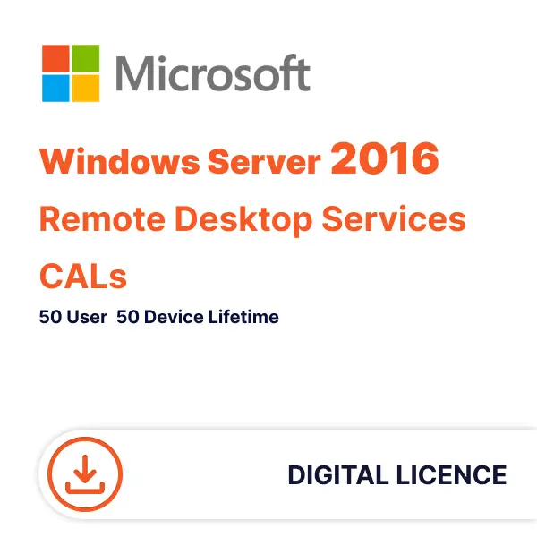 Windows Server 2016 Remote Desktop Services CALs