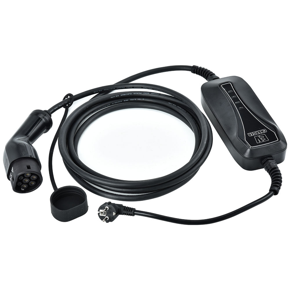 Ev electric vehicle portable charger type 2 13a, 250v-free carry