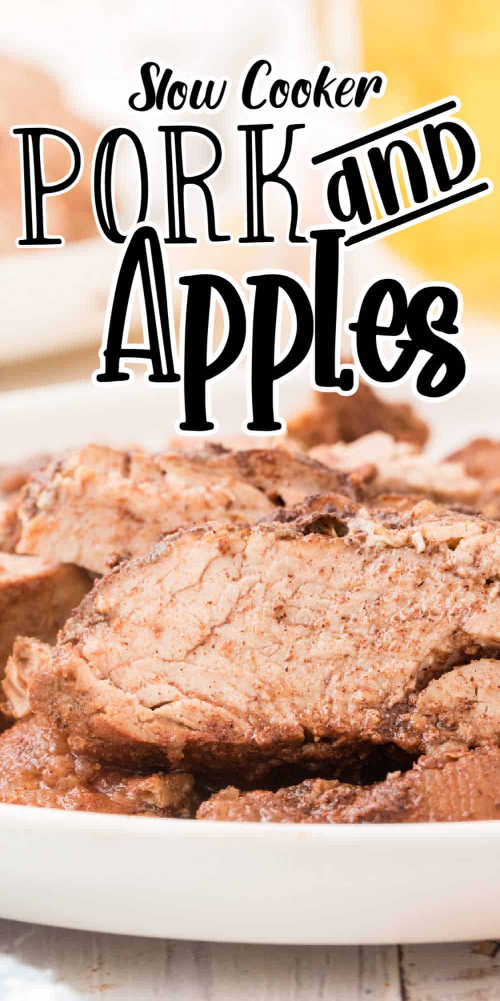 Crockpot pork and apples