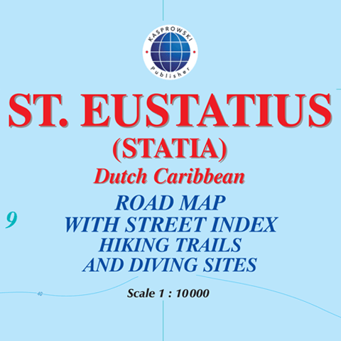 Road Map Of St Eustatius Statia Caribbean 11 480 