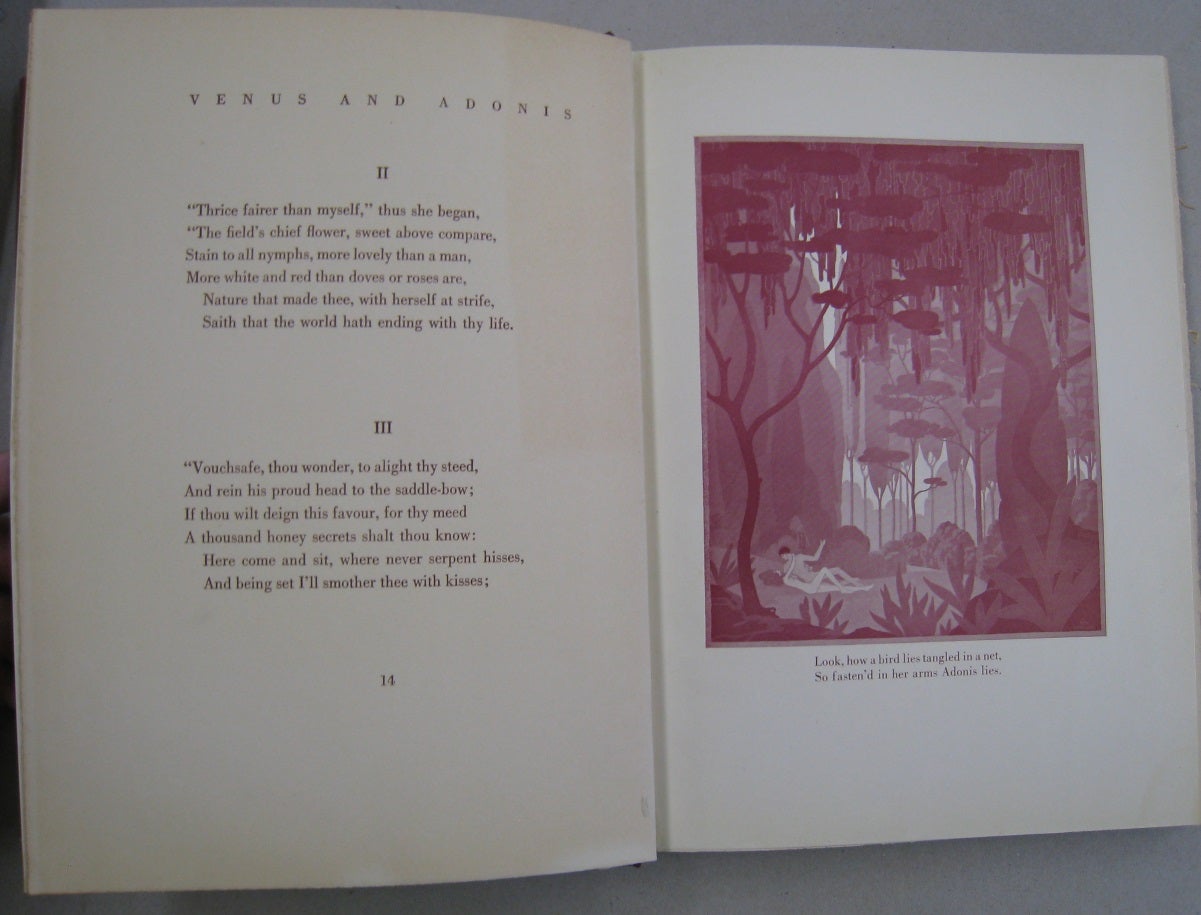 Venus And Adonis William Shakespeare First Edition