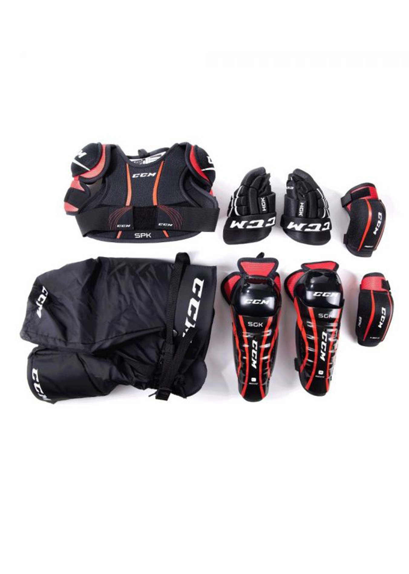 Kit De Démarrage Hockey CCM Pour Jeune - Gants, Coussins, Pantalons, épaulettes - 6