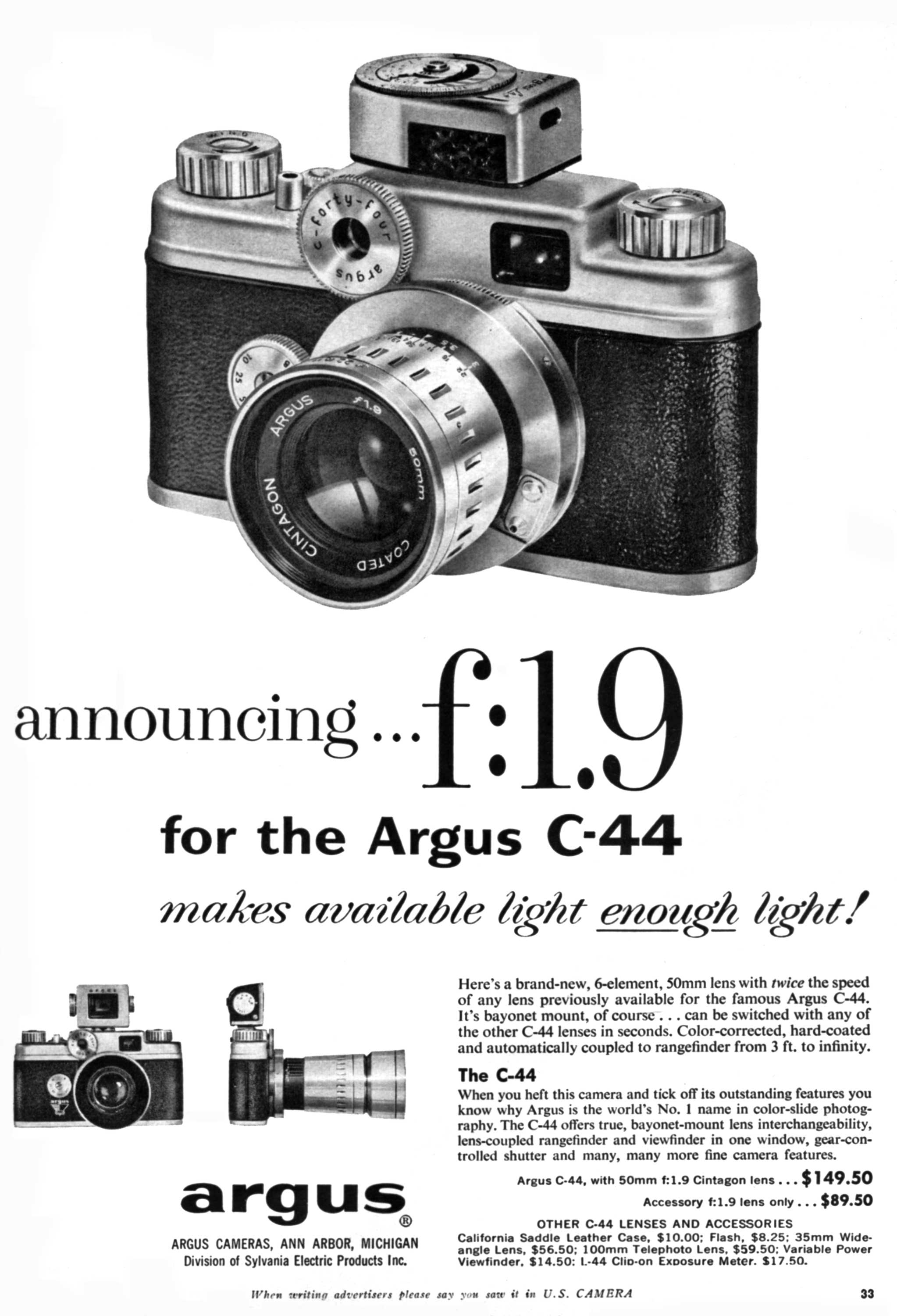 Argus C44R (1958) mike eckman dot com