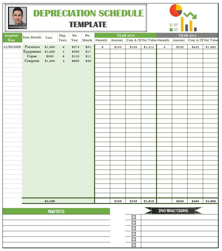 Depreciation Schedule Template 01....