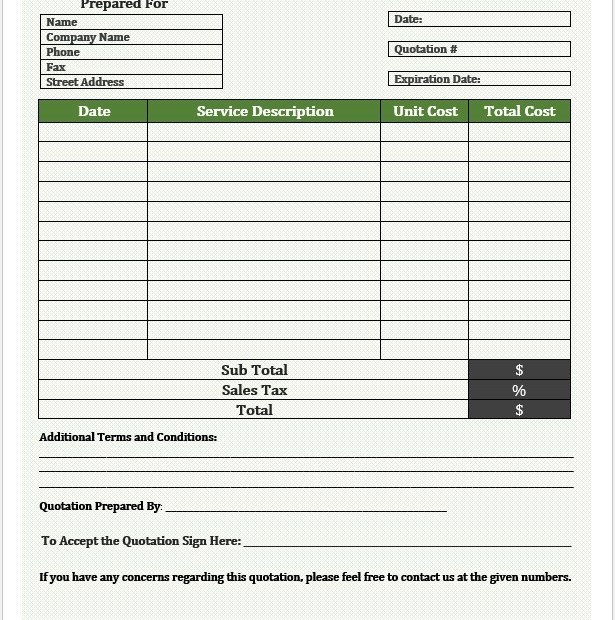 Quotation Template 02....