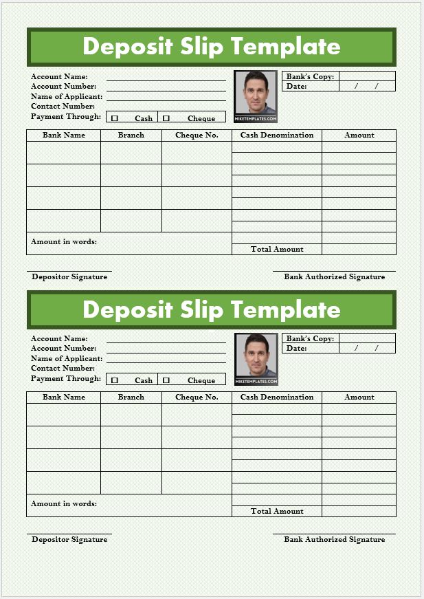 Deposit Slip Template 01....,