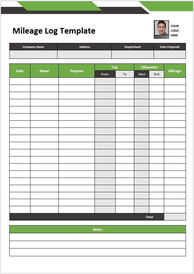 Mileage Log Template 05