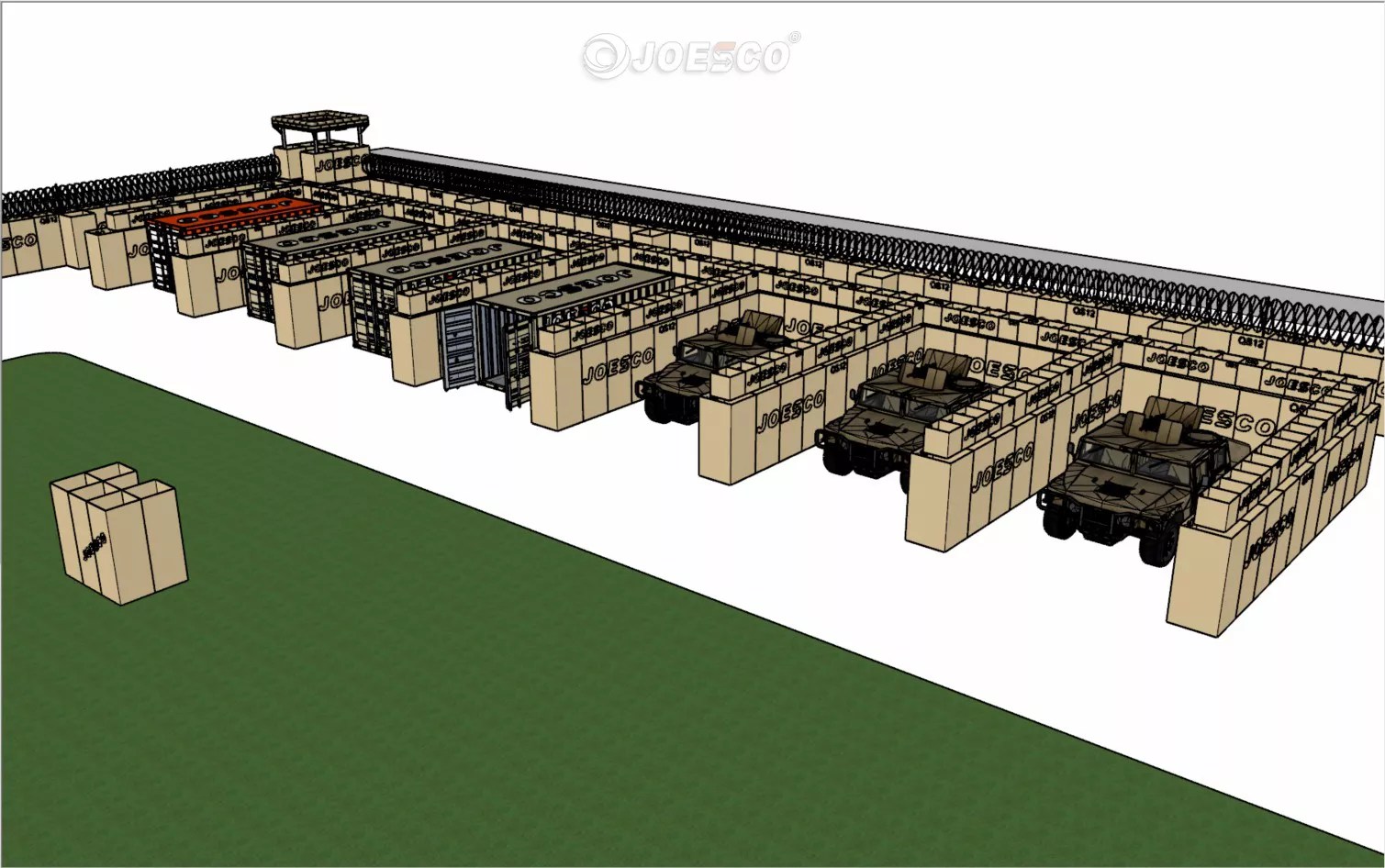 hesco defensive barrier design-1