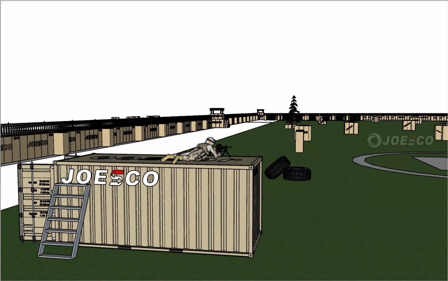 hesco defensive barrier design-3