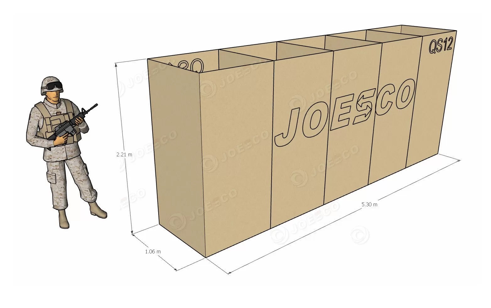 hesco barrier QS12 model