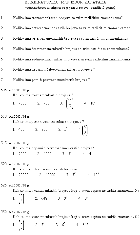 Řešte předchozí úlohu pro slovo mississippi. Kombinatorika I Vjerojatnst Potpuno Rijeseni Zadaci Sa Prijemnog Ispita Na Ekonomski Fakultet