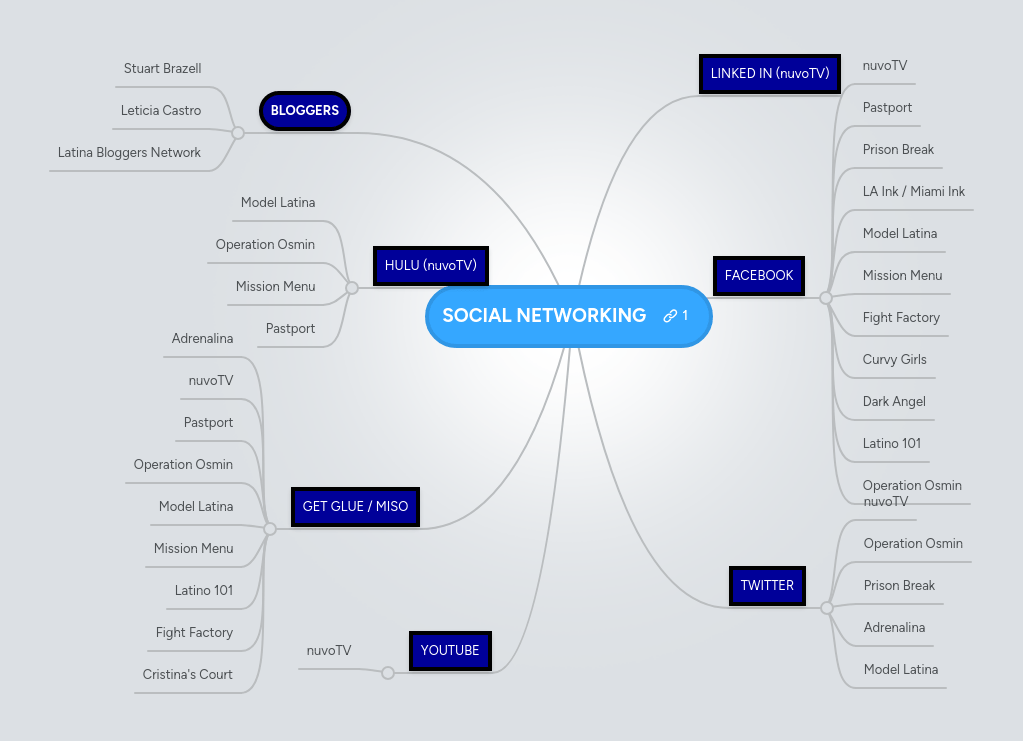 Social Networking Mindmeister Mind Map - Professional Geometric Picture - Retina