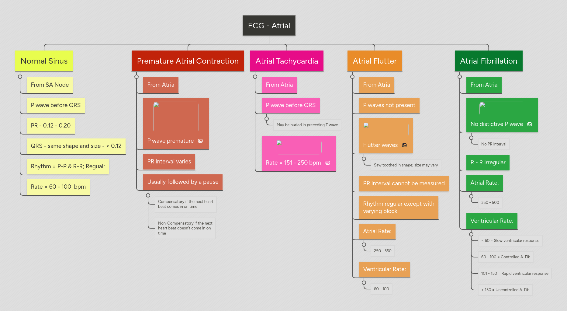 Ecg Mind Map - HD Nature Pictures for Desktop