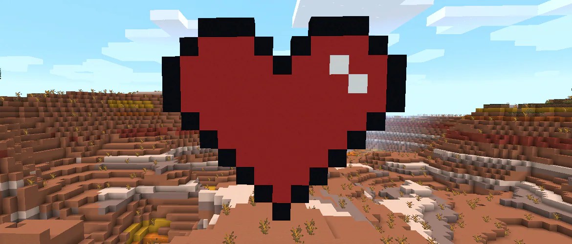 images Small Minecraft Heart Build minecraft