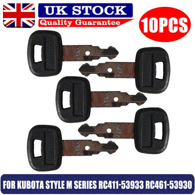 10Pcs 459A IGNITION KEY FOR Kubota Excavator Equipment Track KEY RC461-53930 UK 10Pcs 459A IGNITION KEY FOR Kubota Excavator Equipment Track KEY RC461-53930 UK