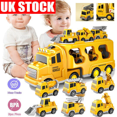 7Pcs Kids Toy Mini Construction Truck Excavator Digger Demolition Vehicle Toys 7Pcs Kids Toy Mini Construction Truck Excavator Digger Demolition Vehicle Toys