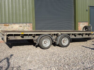 IFOR WILLIAMS LM146, 14FT FLATBED, PLANT TRAILER, MINI DIGGER, EXCAVATOR IFOR WILLIAMS LM146, 14FT FLATBED, PLANT TRAILER, MINI DIGGER, EXCAVATOR