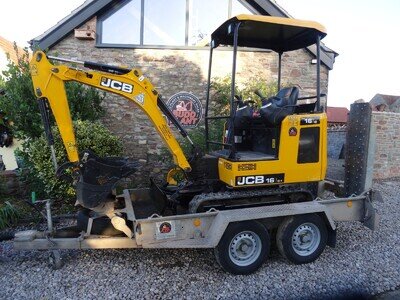 JCB 16C MINI DIGGER, y2021, EXCAVATOR, 3 new buckets, 805h, expanding tracks JCB 16C MINI DIGGER, y2021, EXCAVATOR, 3 new buckets, 805h, expanding tracks