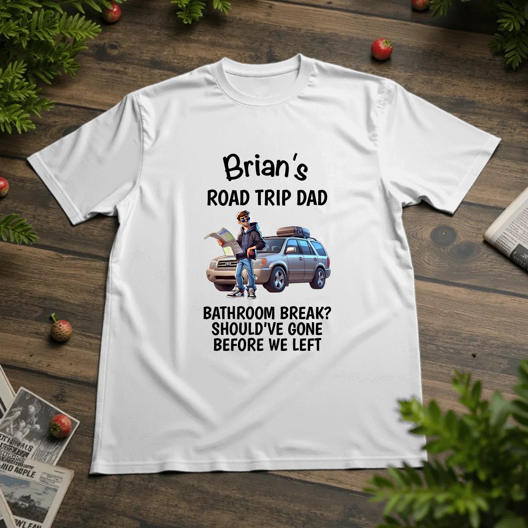 Road Trip Dad Tshirt Minteefy