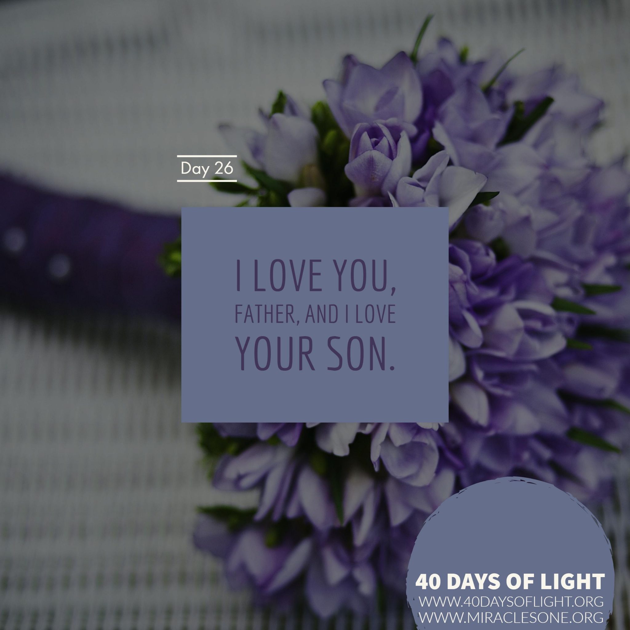 Read more about the article 40 Days of Light – Day 26