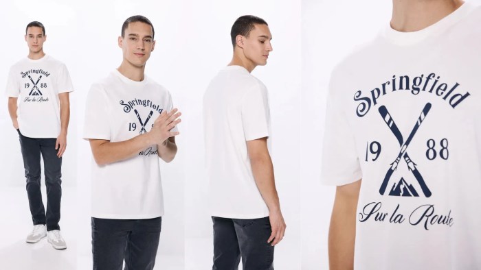 Camiseta Springfield para hombres Camiseta Springfield para hombres