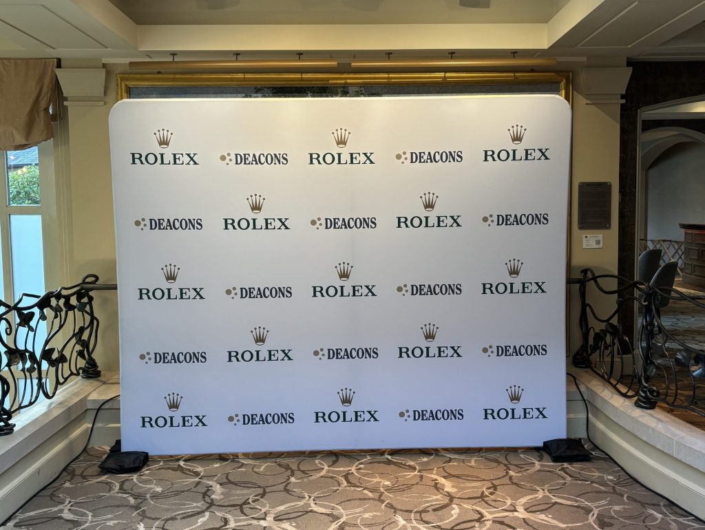 Deacons and Rolex Event Brand Display