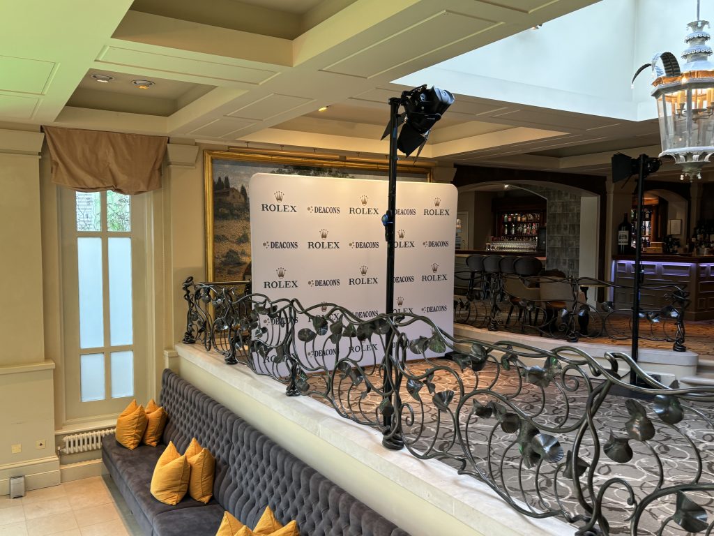 Deacons and Rolex Event Brand Display