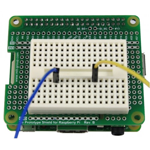Follow the circuit diagram to reference how the components will be. Tie Prototype Shield Rev B Breadboard For Raspberry Pi B A Pi 2