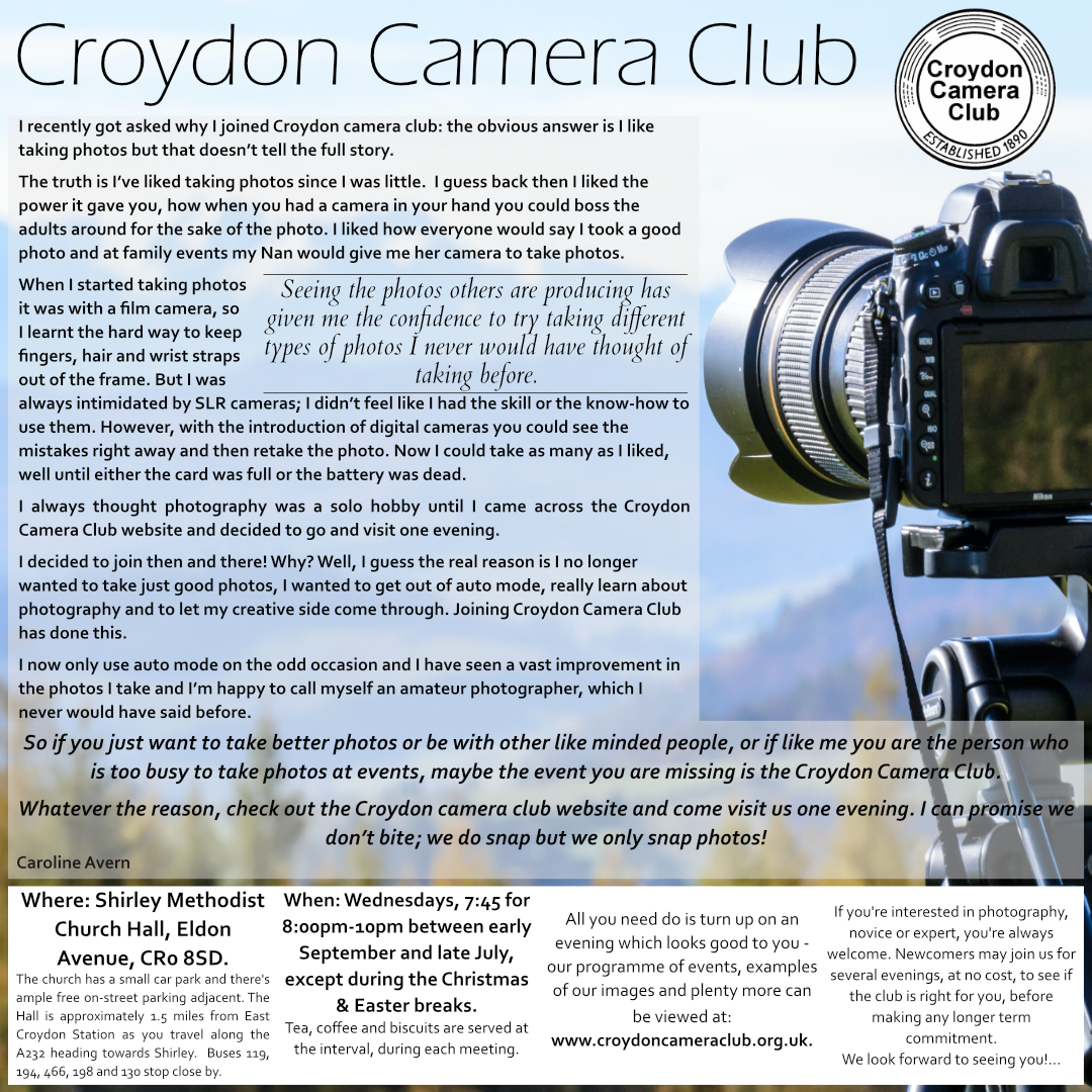 Croydon Camera Club – MORA