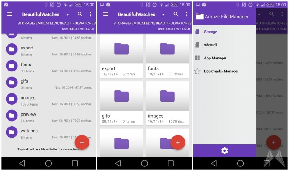 Amaze File Manager Dateimanager für Android mit MaterialDesign