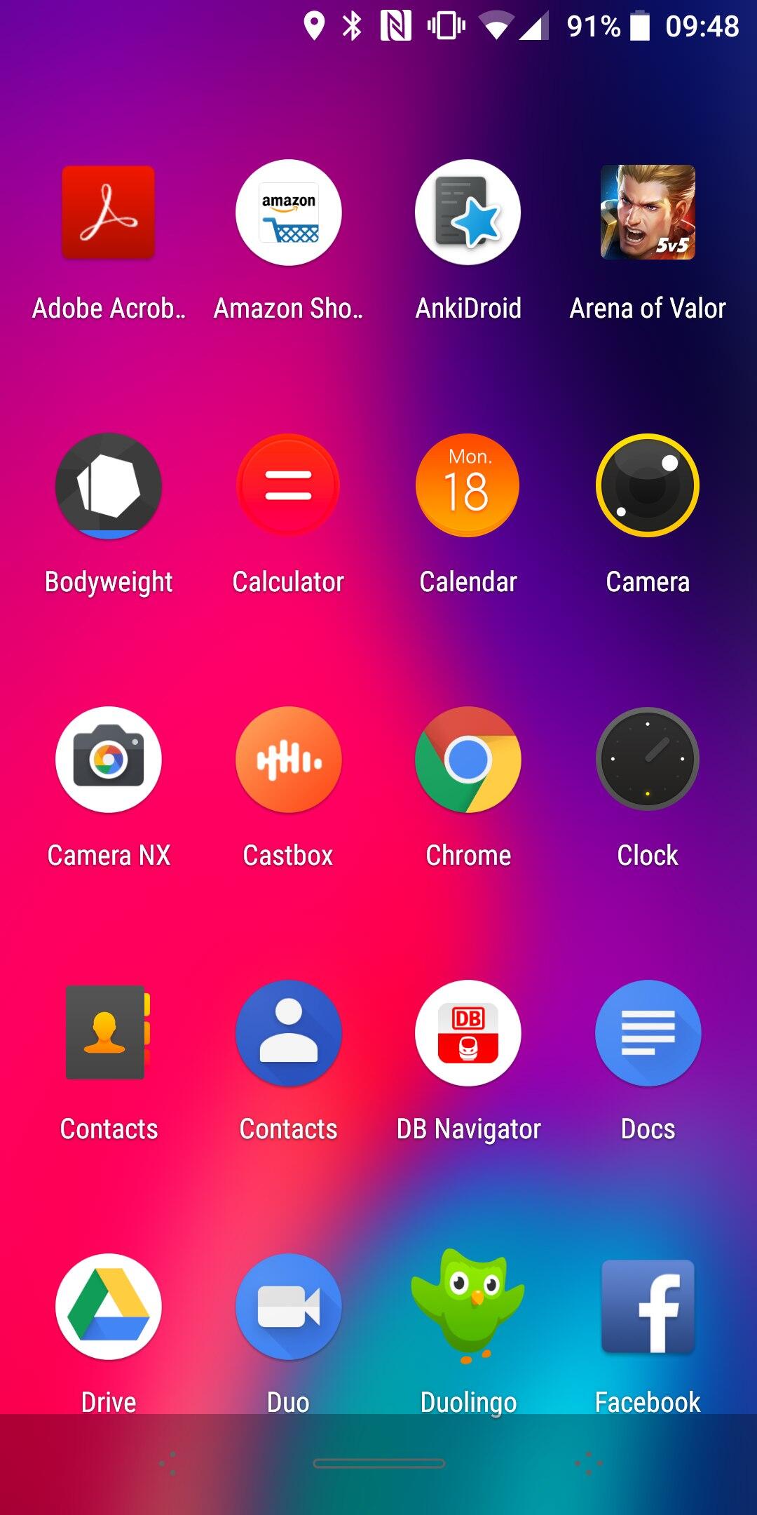 Elephone U Pro App Drawer