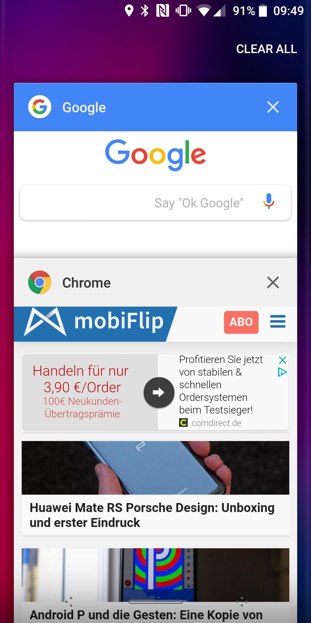 Elephone U Pro Multitasking