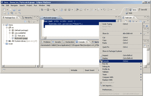 Inspect Your Code In Eclipse Using Eclipse Scrapbook Feature Java Jazzle - Landscape Illustration Collection - High Resolution Quality