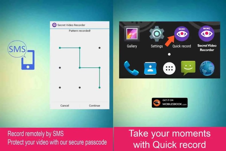 Screenshot of Secret Video Recorder Pro APK