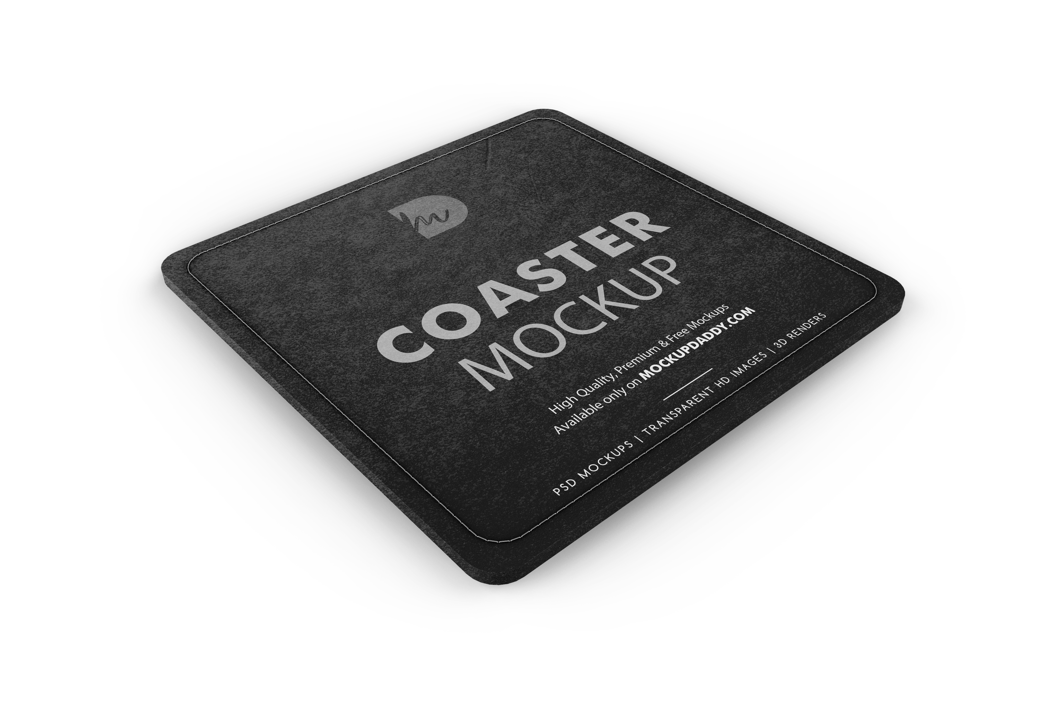 A wonderfully designed restaurant branding scene composed of menu, coasters, business card, and fork & knife. Square Coaster Mockup Free Mockup Daddy
