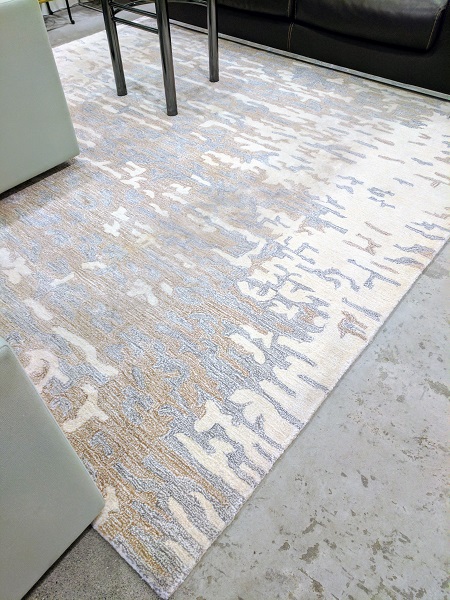 **ITEM NOW SOLD**Bashian 'Cerus' Rug.. Wool. Machine made. Current list at One Kings Lane is $839. 8'6" x 11'6". Model's Price: 395.-