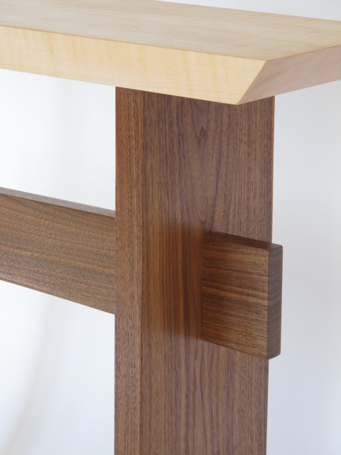 Narrow Hall Console Table Wood Entry Table Artistic Side Table Small Sofa Table Modern Wood Furniture