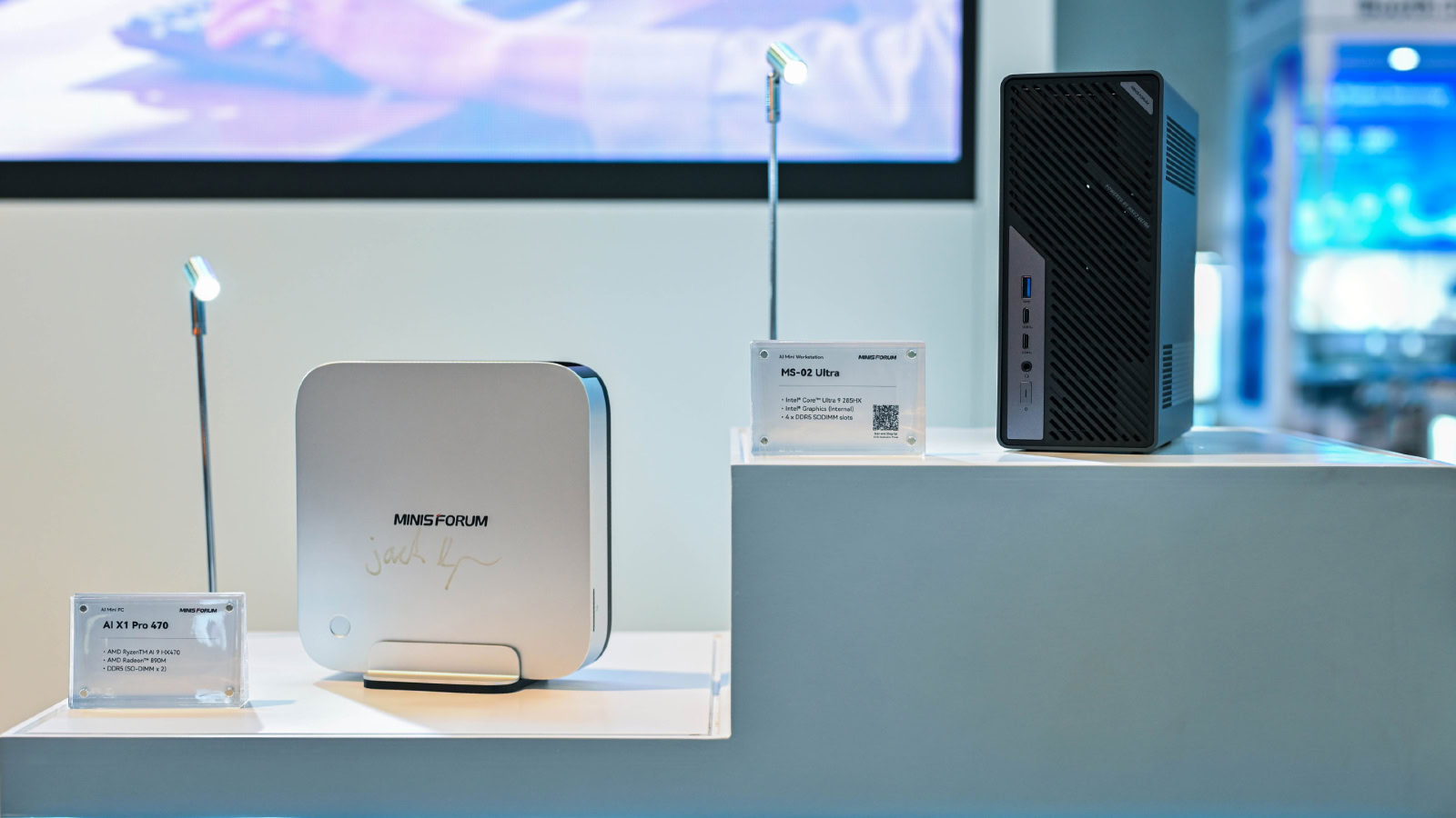 Minisforum Presenta Ai X1 Pro Mini Pc E Ms 02 Ultra Mini Workstation Al MINISFORUM CES 2026 