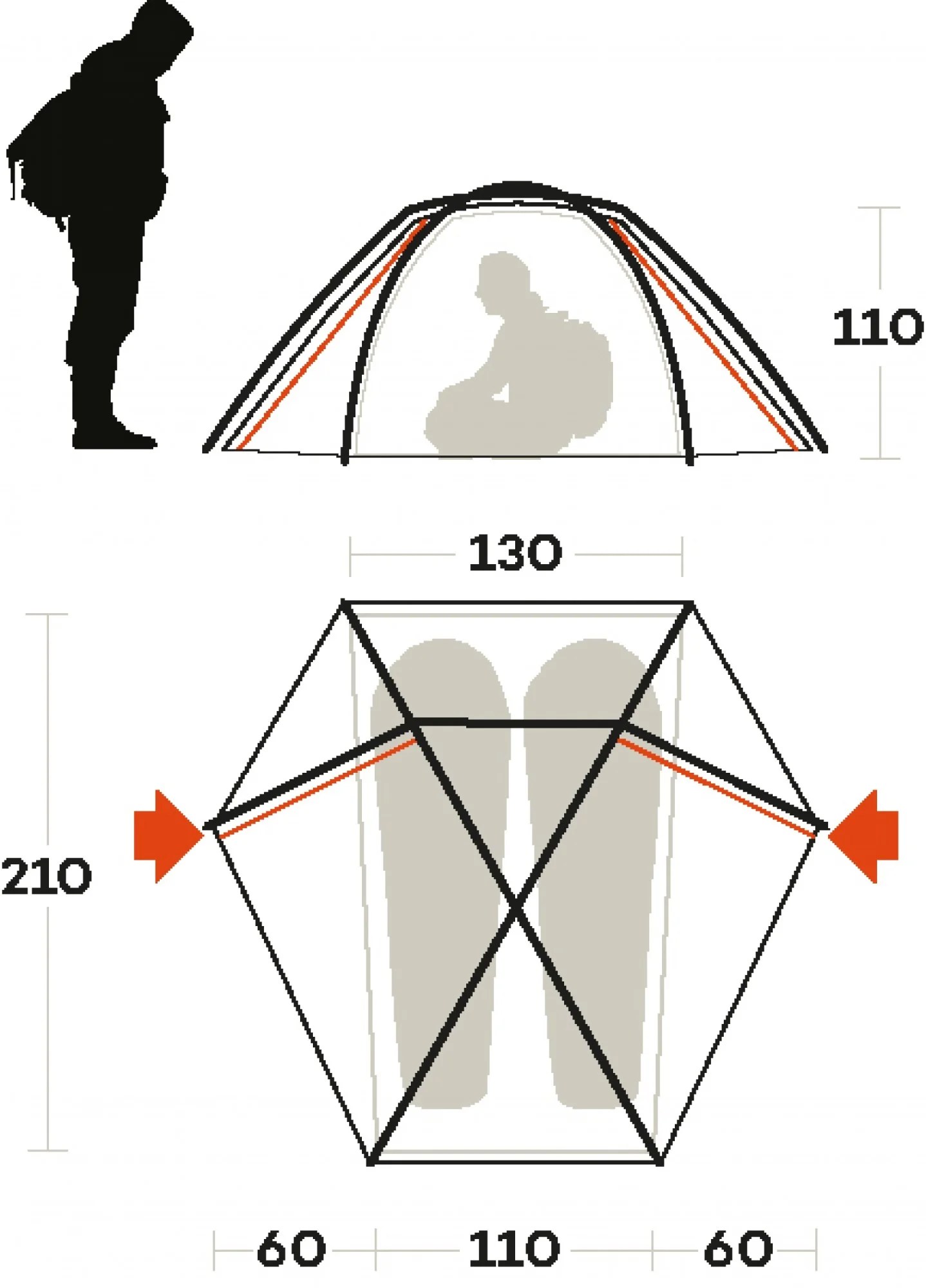 Tenda Force 2 Ferrino Verde Oliva 1