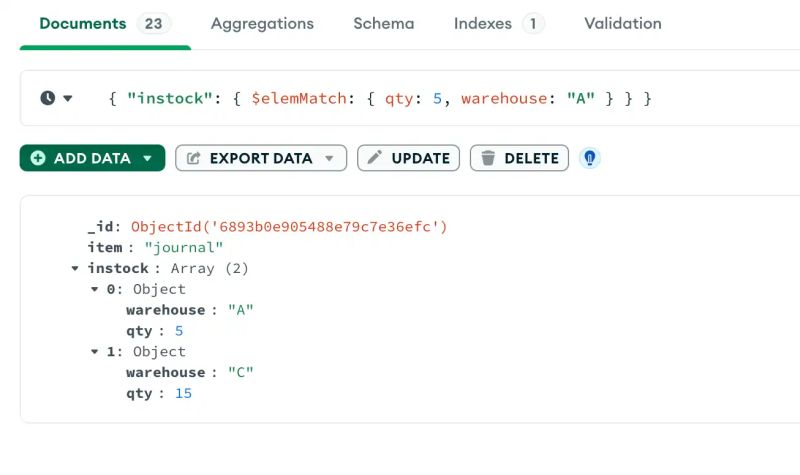 Query On Embedded Nested Documents Database Manual V7 0 Mongodb Docs - Best Vintage Backgrounds in High Resolution