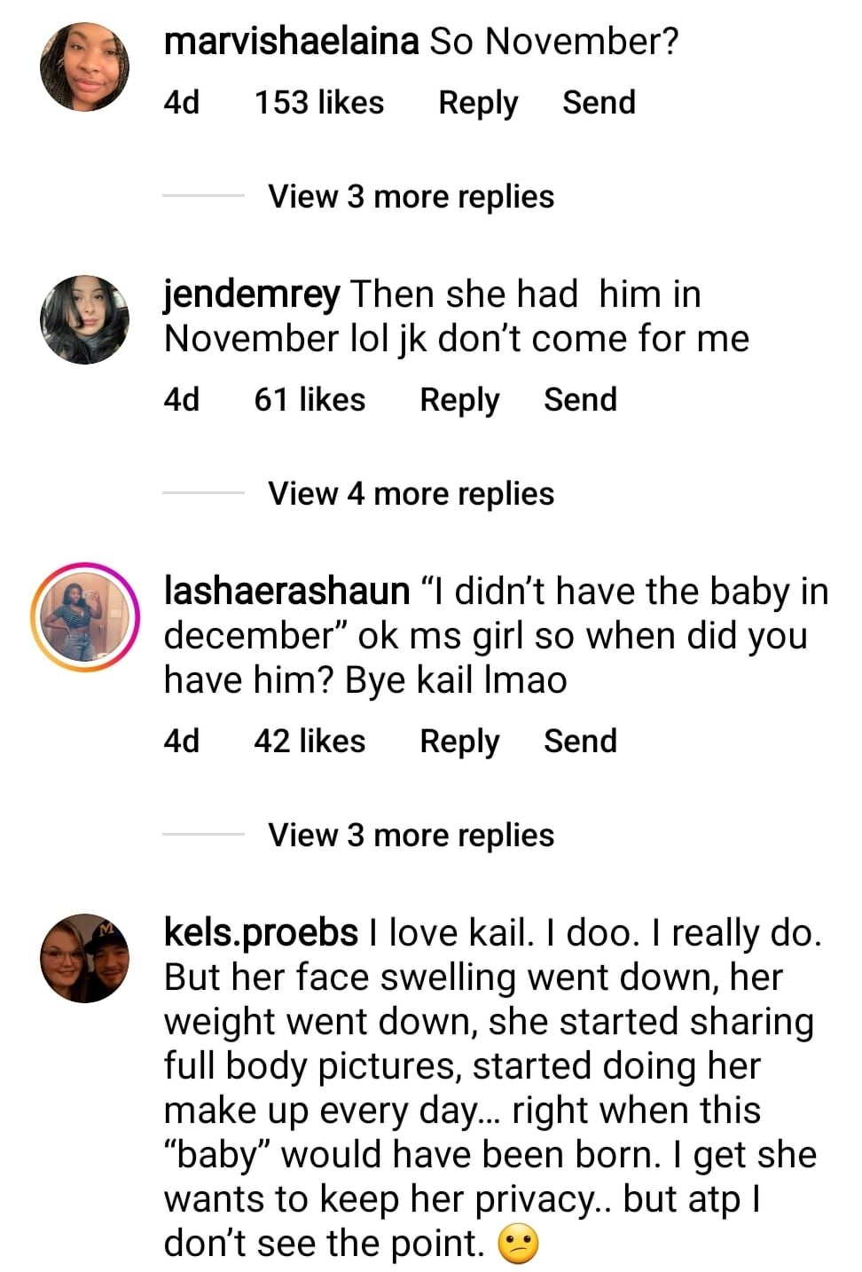 teen mom critics on instagram don't believe that kail lowry is telling the truth about having a fifth child