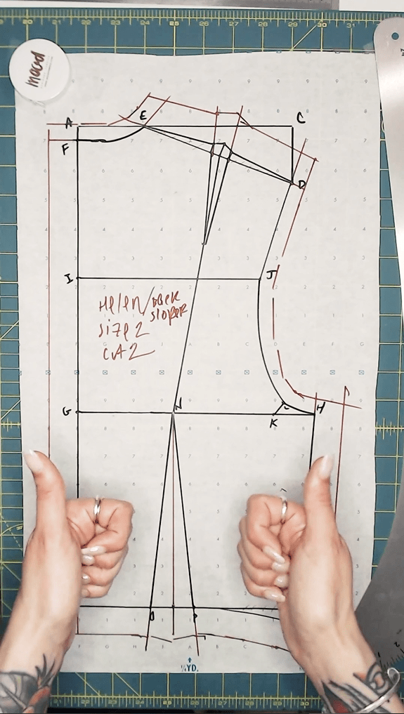 How To Create A Back Bodice Sloper Mood Sewciety
