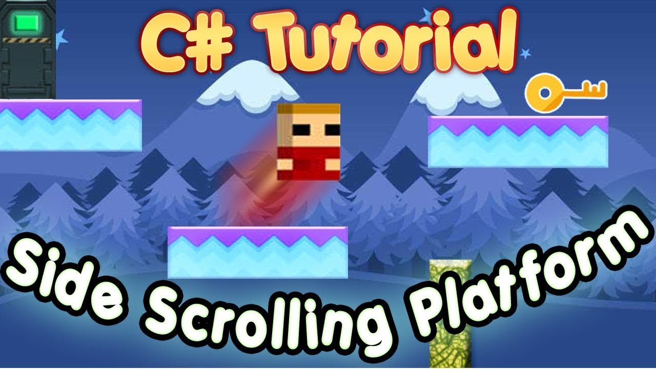 C Tutorial Create a side scrolling platform game in visual studio