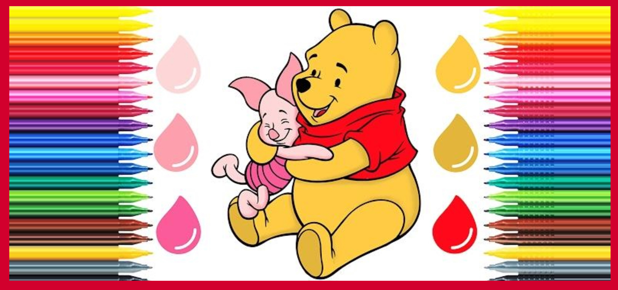 Pooh and friends coloring pages