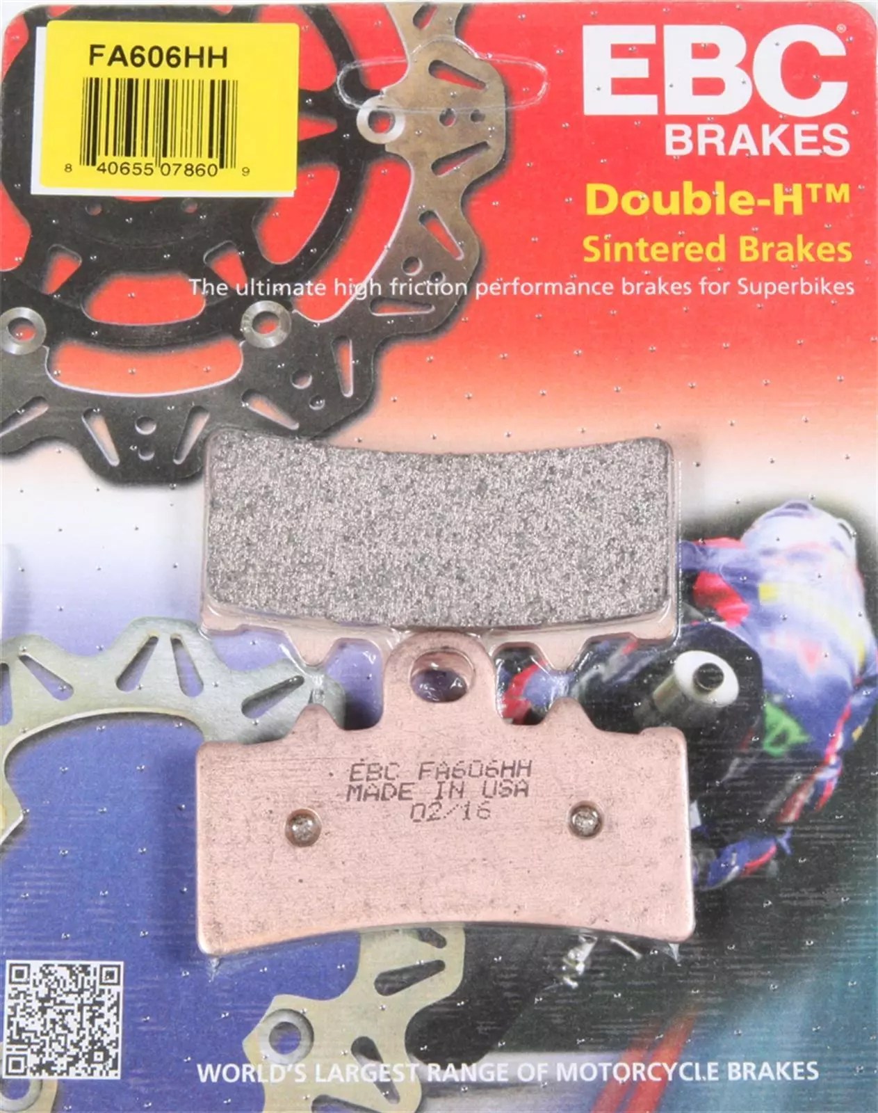 EBC Front Brake Pads, Sintered Metal - FA606HH