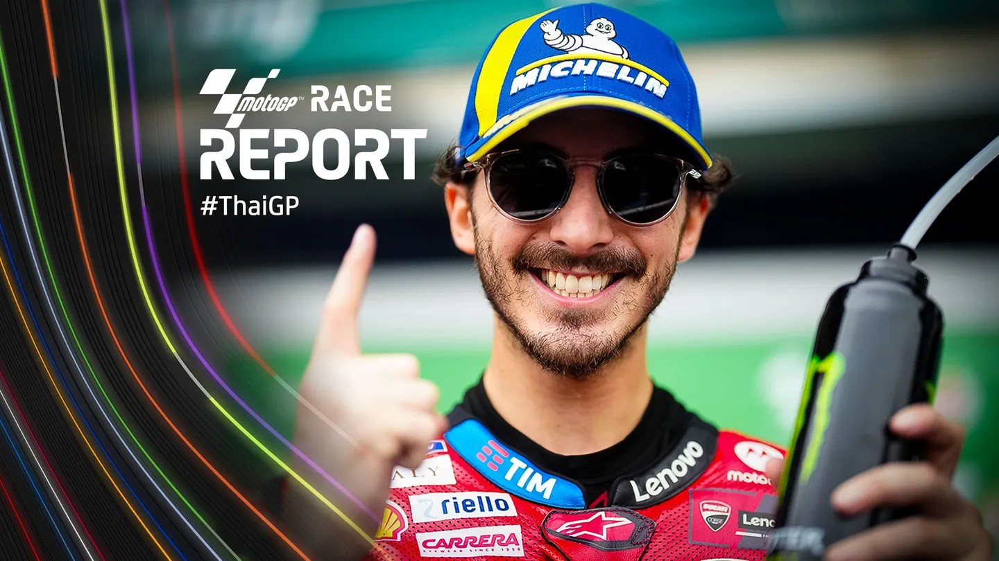 #TheRematch: Bagnaia grabs a tense Thailand win to take the fight to Martin