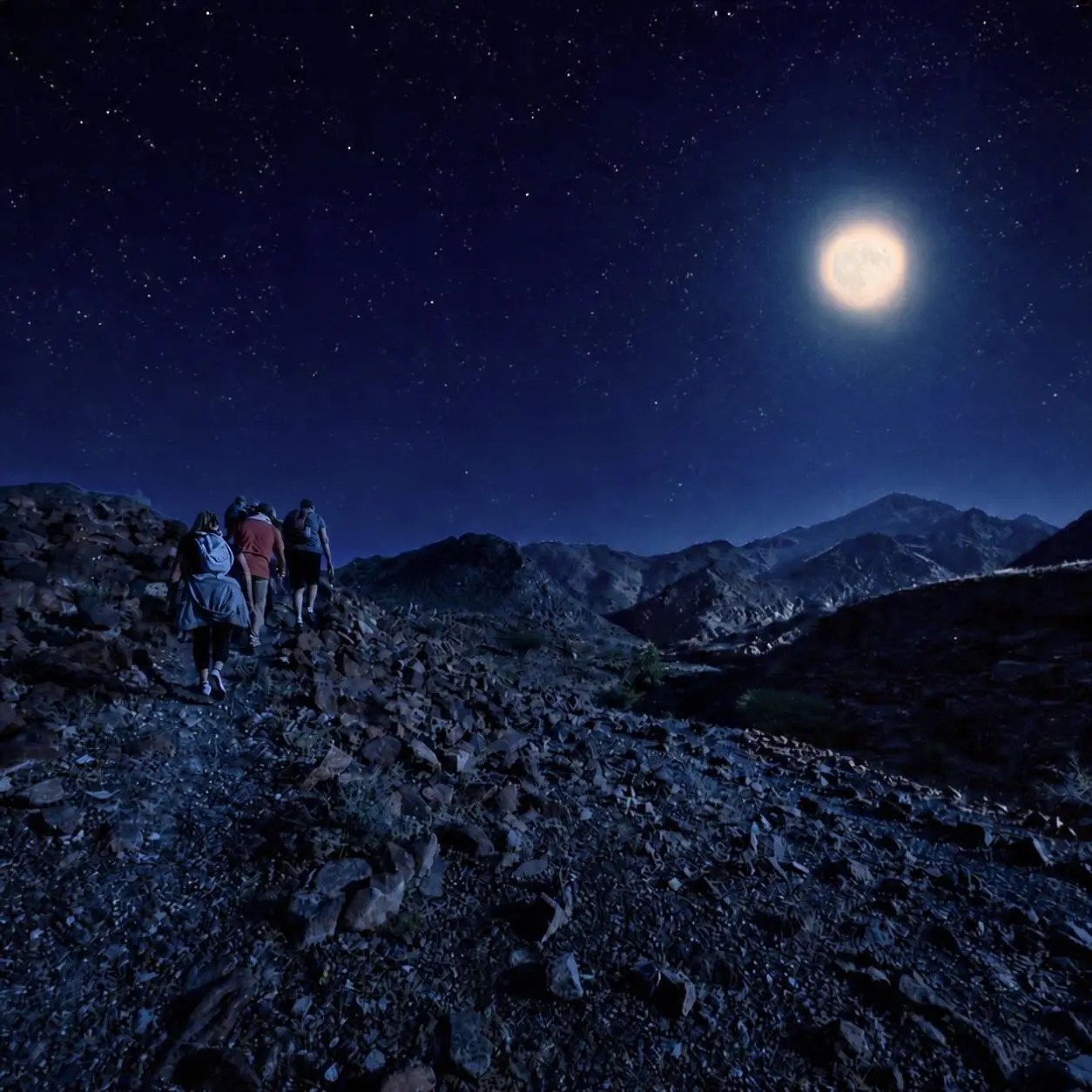 full moon hike